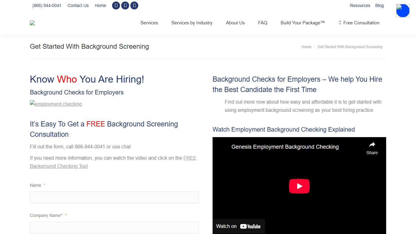 Get a free background check consultation to help you hire better